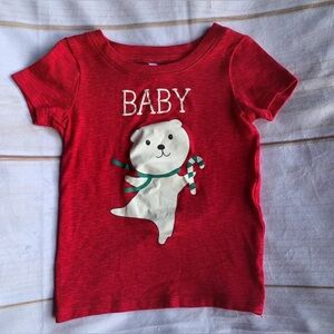 Jaclyn Intimates Red Short Sleeve Top Size 4T